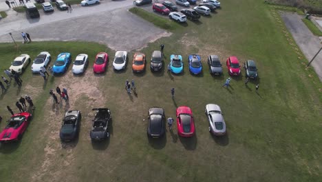 Rows-Of-Supercars-Parked-Outside-The-Flamborough-Head