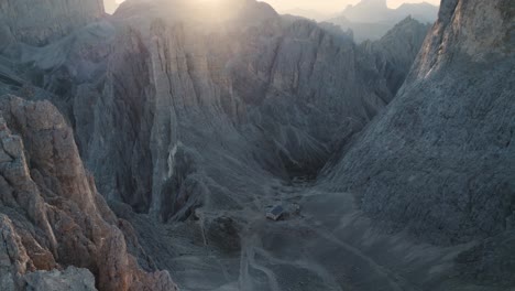 Sunrise-drone-shot-in-the-mountains-of-Torri