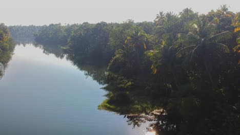Beautiful-river-Blue-sky-and-coconut-groves-The