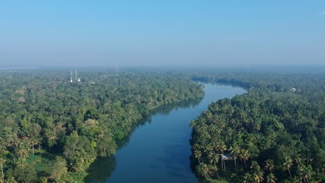 A-beautiful-river-flowing-through-coconut-groves-A