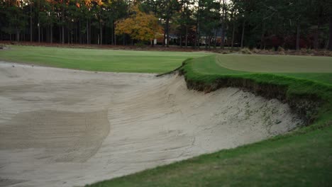 static-shot-of-sand-trap-on-a-golf