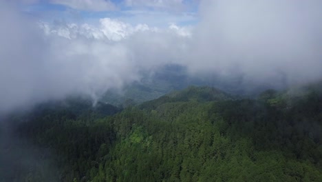 Luftaufnahme-Von-Grünen-Bergen-Bedeckt-Durch-Dichte