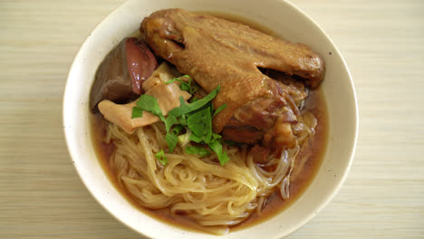 Braised-duck-noodles-with-brown-soup---Asian-food