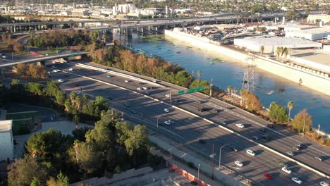 Aerial-View-of-I--Freeway-Los-Angeles-CA