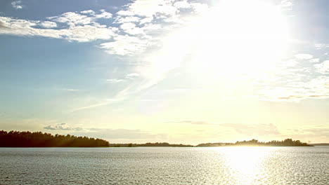 Golden-sunset-light-over-a-lake-in-Europe