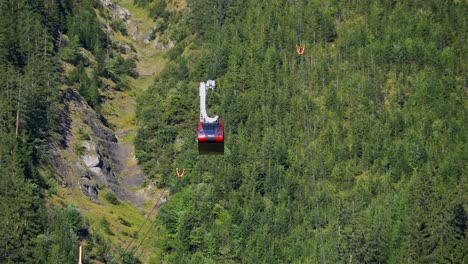 Gondola-descending-from-Mannlichen-to-Wengen-Switzerland