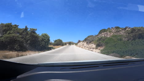 Rental-car-for-tourists-driving-in-the-Greek