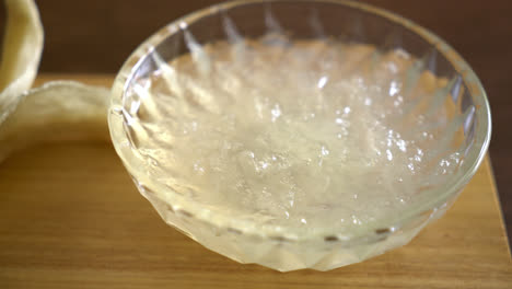 Edible-bird's-nest-soup-in-glass-bowl---Healthy