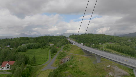 Drohnenaufnahme-Der-Halogaland-Brücke-In-Norwegen