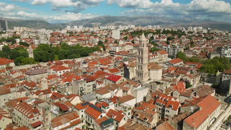 Aerial-view-of-Split-and-Diocletians-palace-Croatia