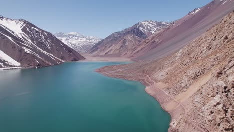 Dramatic-Landscape-Of-Embalse-El-Yeso-In-The
