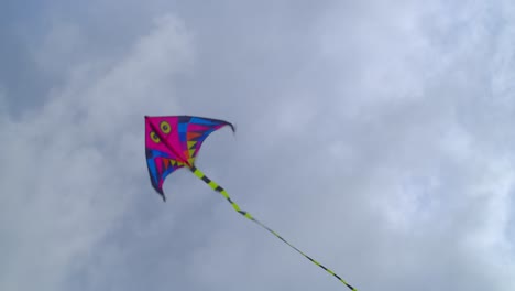 kite-flying-in-the-sky-with-large-yellow