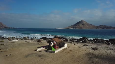 Camping-site-and-a-tent-on-the-beach