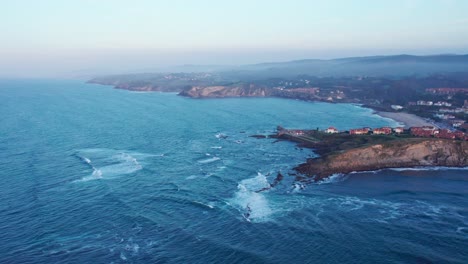 High-View-Of-Famous-Cantabria-Village-Located-On