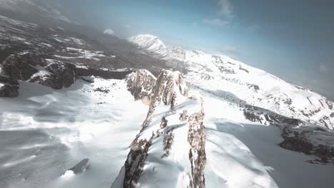 FPV-drone-following-the-thin-long-peak-of