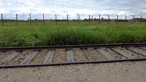 View-Of-Old-Train-Tracks-Barbed-Wire-Fences