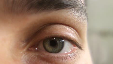 Nahaufnahme-Des-Schönen-Grünen-Menschlichen-Auges