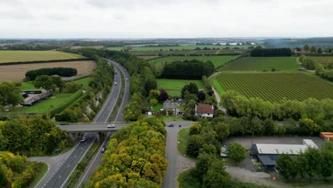 A-dual-carriage-way-in-Canterbury-running-parallel