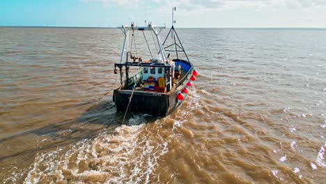 Aerial-video-footage-of-a-fishing-trawler-boat
