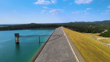 Drone-video-of-dam-in-Canyon-Lake-Texas