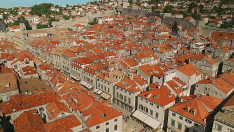 Slow-aerial-view-over-Old-town-in-Dubrovnik