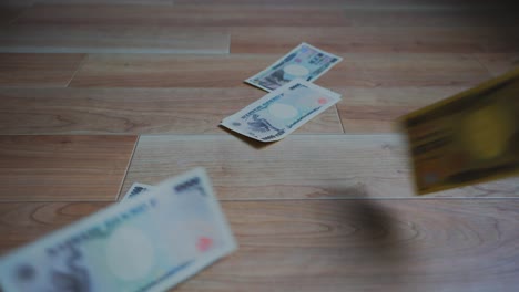 Schuss-Von-Einigen-Banknoten-Der-Japanischen-Währung
