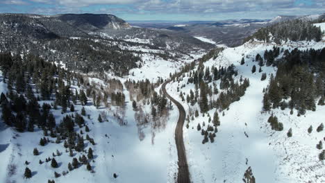 Vista-Aérea-Douglas-Pass-Colorado-Usa-Mountain-Road