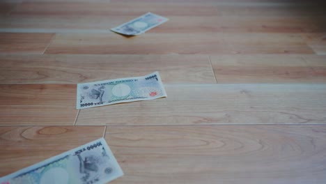 Tiro-De-Algunos-Billetes-De-Banco-De-La-Moneda-Japonesa