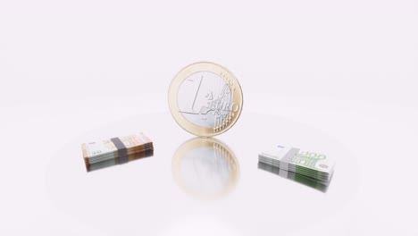 Monedas-De-Euro-Y-Billetes-De-Euro-Y-Billetes-En