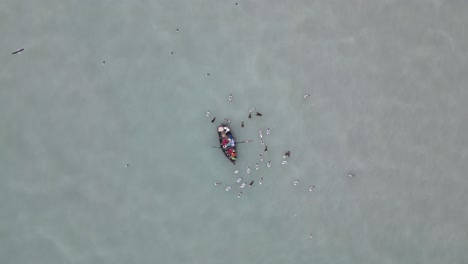 Aerial-birdseye-shot-from-the-sea-in-miraflores