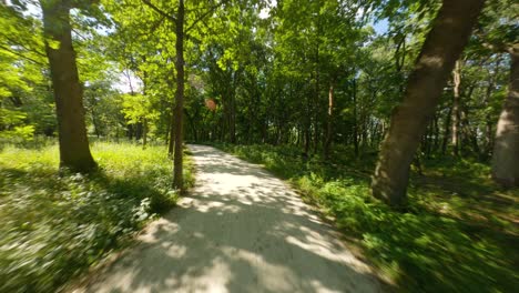 Biking-and-running-on-crushed-limestone-trail-path