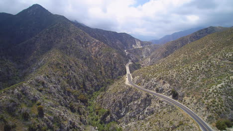 Drone-Footage-of-roadway-in-Angeles-National-Forest