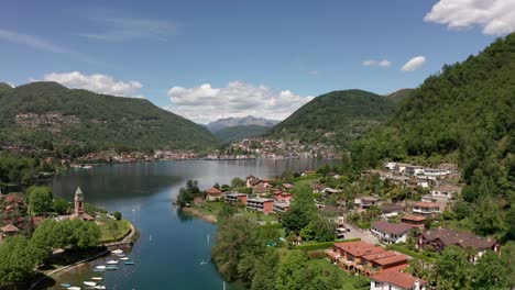 Vista-Del-Lago-Lugano-En-Lavena-Ponte-Tresa