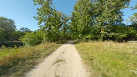Gravel-and-dirt-biking-and-running-trail-path
