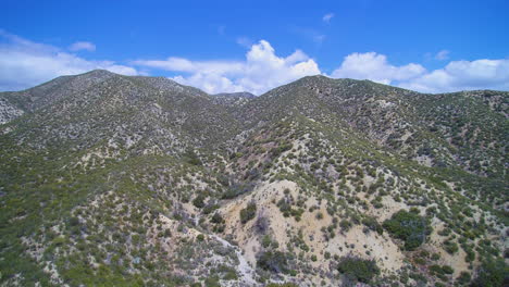 Ascending-drone-shots-mountains-of-Angeles-National-forest-southern-California