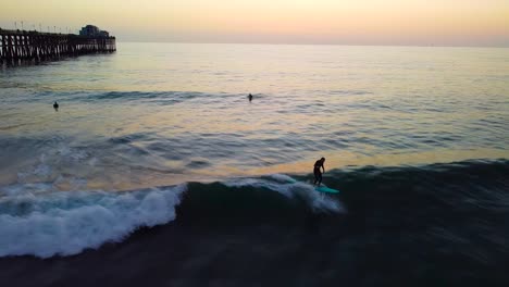 Kalifornien-Oceanside-Pier-Bei-Sonnenuntergang