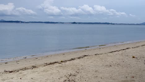 Calm-Blue-Sea-From-Changi-Beach-At-Summer-In-Singapore