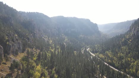 Drone-flying-through-Spearfish-Canyon-in-the-fall
