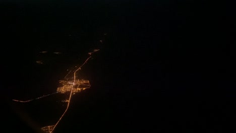 Luftbild-Der-Indischen-Industriestadt-Bei-Nacht