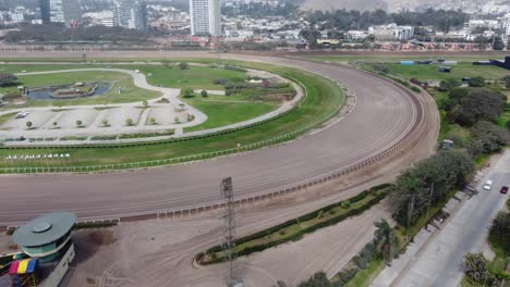 Drone-4k-video-of-a-horse-racetrack
