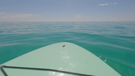 Paddle-board-floating-off-the-coast-of-Miramar-Beach-Florida-in-the-Gulf-of-Mexico