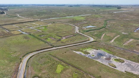 Zeeland,-Netherlands.-Dutch-landscape-drone-view.