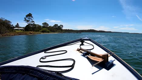 Motorboat-cruises-along-the-Australian-coast