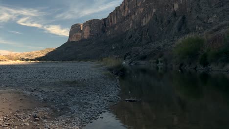 Rocky-Riverbed-At-Canyon-Escarpment-In-Big-Bend-National-Park,-Texas