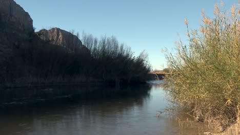 Tranquil-River-In-Arid-Climate-At-Big-Bend-Canyon-National-Park