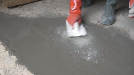 Floating-Concrete-by-Hand-with-White-Styrofoam-Trowel