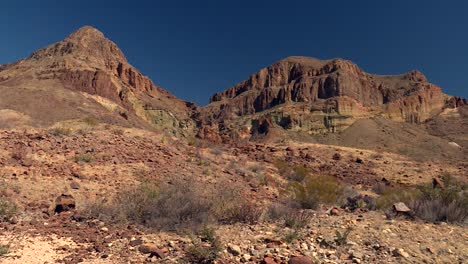 Jagged-Desert-Rock-Formation-On-Big-Bend-National-Park-Arid-Slopes