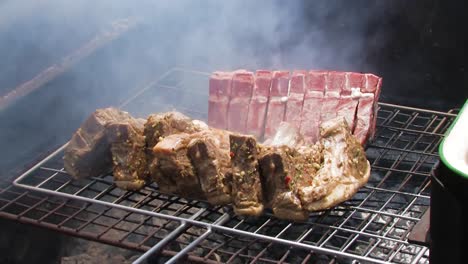 cooking-chops-on-the-braai-or-barbecue