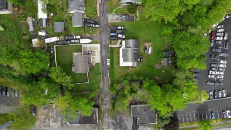 A-drone-shot-of-a-bad-road-that-may-need-to-be-repaired-in-a-sketchy-neighborhood