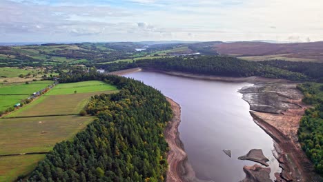 Aerial-footage-moving-across-the-Langsett-Reservoir-and-the-Yorkshire-countryside